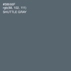 #58666F - Shuttle Gray Color Image
